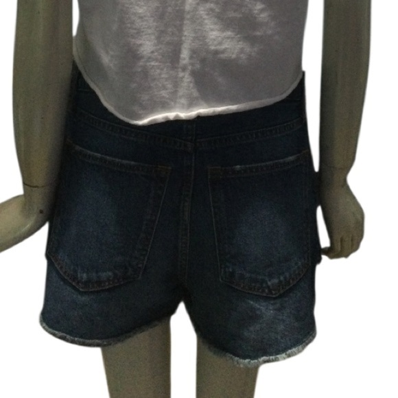 Abercrombie & Fitch Denim Button Fly Shorts Size 24 - Picture 5 of 7